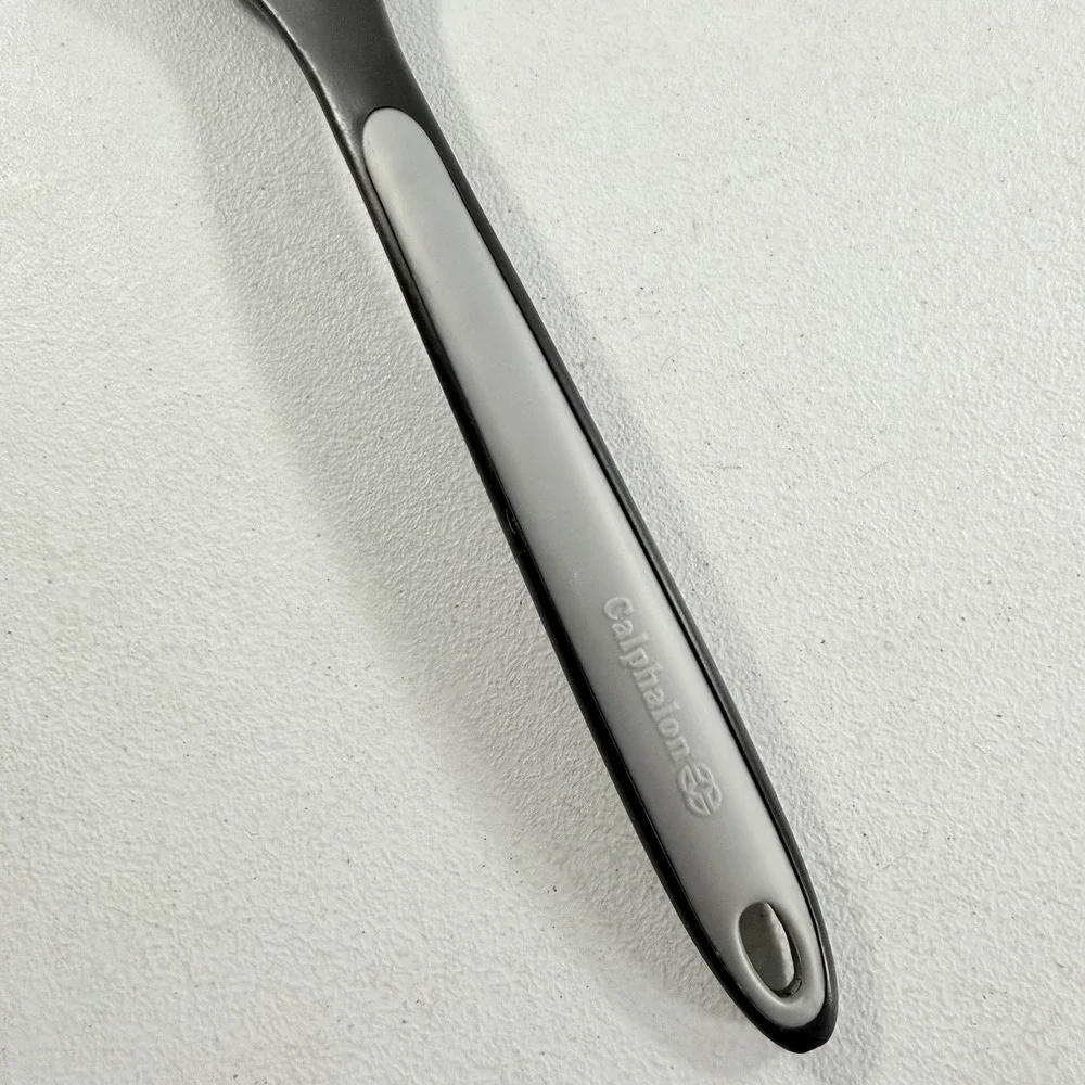 Calphalon Nylon Black Gray Silicone Handle Cooking Serving Spoon‎ 13.5